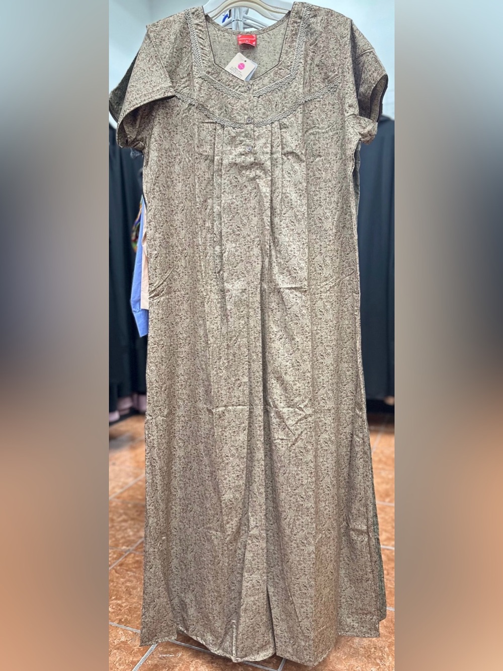 Cotton Blend Women’s Ladies Indian Nightie Night Gown Maxi Dress Sleep Wear